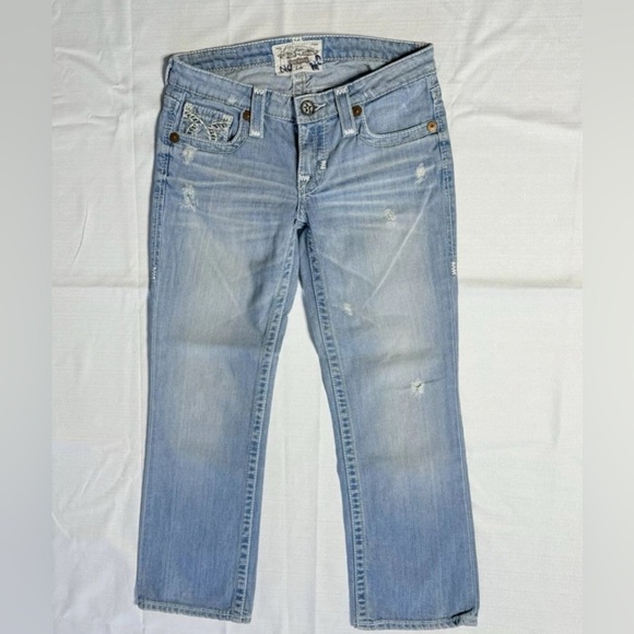 Big Star “LIV” Thick Stitched Light Wash Cropped Denim Jeans Women’s Sz:26 - Picture 1 of 8